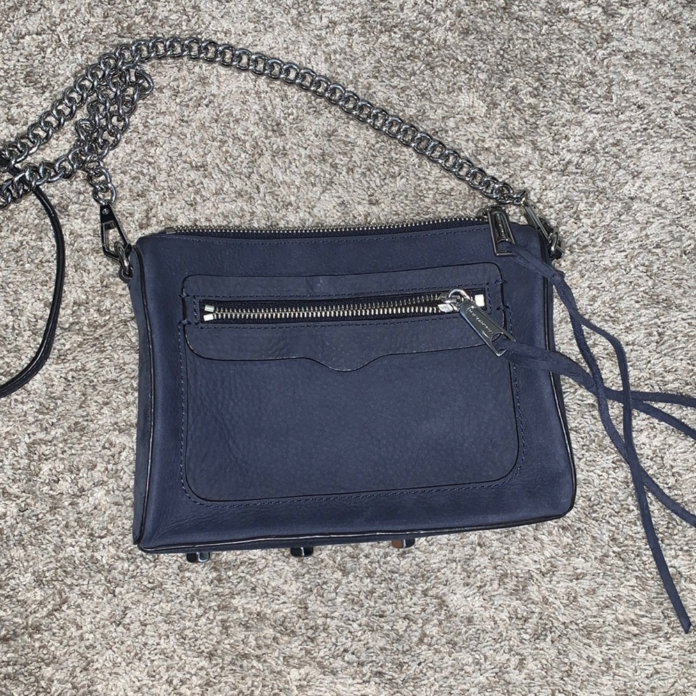 Rebecca Minkoff blue suede purse